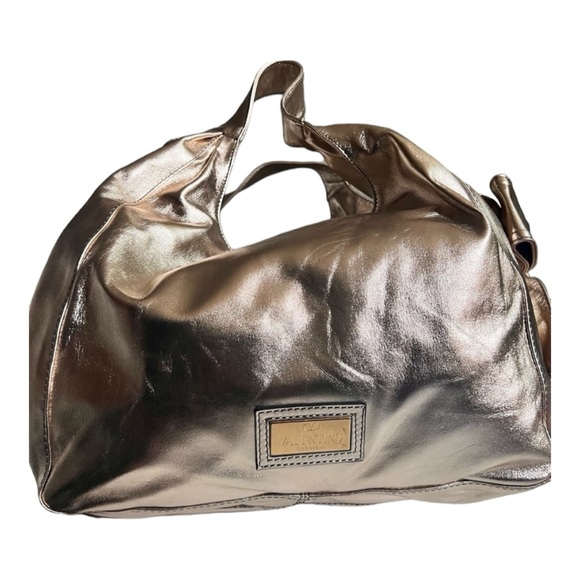 RARE NWT Valentino Garavani w/ Swarovski Crystals Nuage Bow Leather Hobo Bag - Picture 3 of 13